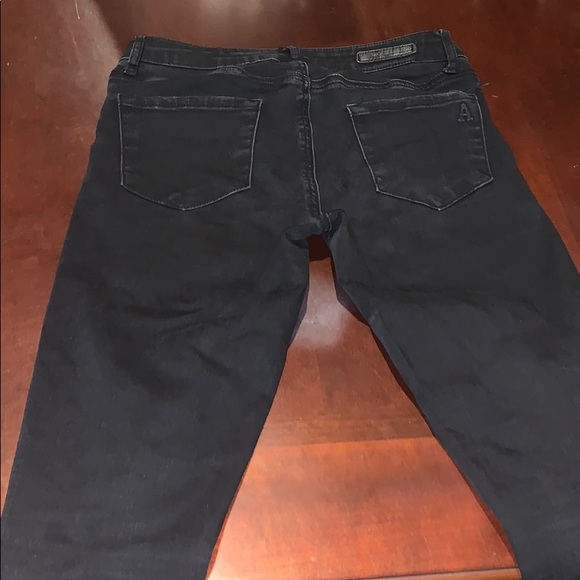 Articles of Society black distressed w holes jeans - Picture 7 of 9